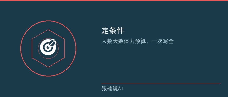 定条件:五件事一次写全,AI才排得准